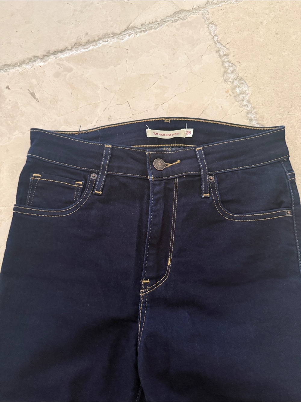 Women's Levi’s 721 high rise Skinny Jeans - Dark Blue